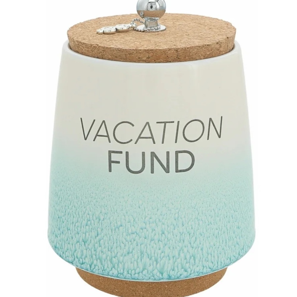 Pavilion - Vacation Fund 6.5-inch Unique Ceramic Bank Savings